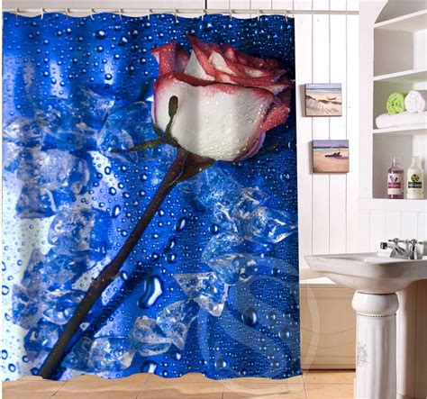 Romantic Beautiful Roses Pattern Personalized Custom Shower Curtain