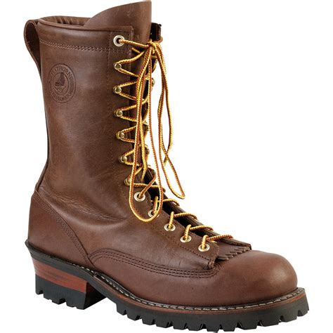 brown size  whites boots hathorn explorer lace  toe logger boot