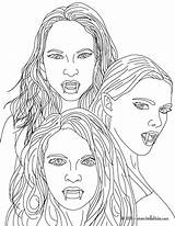 Vampire Coloring Pages Adults Monster Color Choose Board Vampires Halloween sketch template