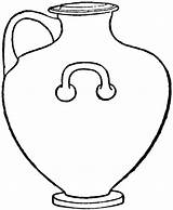 Vase Greek Outline Clip Clipart Pot Cliparts Etc Gif Illustration Usf Edu Medium Large Use Judicial sketch template