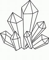 Crystals Gems Clipartmag Gemstone Stones Rocks Tekening Said Nagelbilder Meanings Kristall Illusions Geometrische Malvorlage Figuren Intuition sketch template