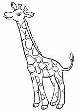 Giraffe Smiles sketch template