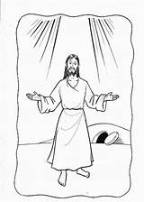 Coloring Jesus Resurrection Pages Clipart Library Glorioso Misterio Dibujos Del sketch template