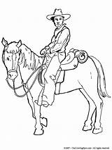 Cowboy Horse Coloring Pages Drawing Printable Kids Colouring Audio Stories Boys Print sketch template