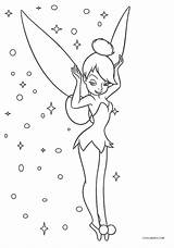 Coloring Pages Tinker Bell Tinkerbell Printable sketch template