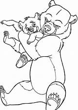 Coloring Bear Hug Mother Bears Pages Little Brother Disney Sheets Kids Hugs Templates Painting Friends Pyrography Animals Popular sketch template