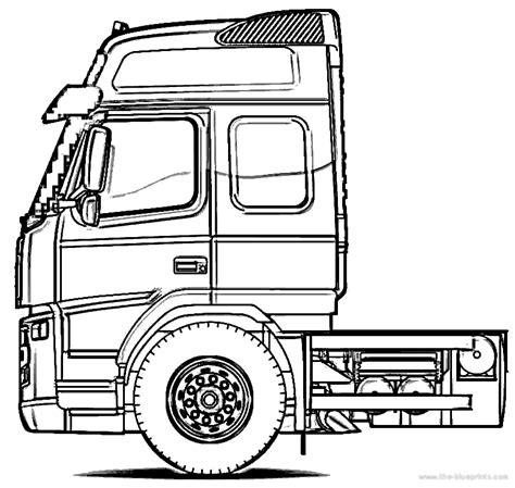 blueprintscom blueprints trucks volvo volvo coloring home