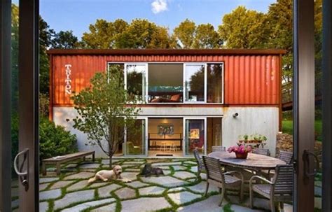 shipping containers turned  cool homes  pics