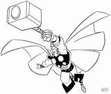 Coloring Pages Thor Printable Getcolorings sketch template