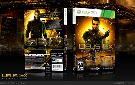 Deus Ex Human Revolution Xbox 360 Box Art Cover By