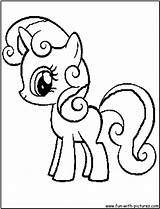 Coloring Mylittlepony Pages Fun Sweetie Belle sketch template