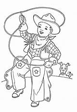 Cowboy Coloring Pages Western Cowgirl Printable Clip Theme Vintage Clipart Kids Cute Horse Cowboys Lil Digi Stamp Print Color Cow sketch template
