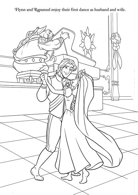 tangled coloring pages princess rapunzel flynn rider printcolorcraft