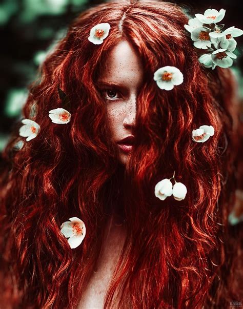 you ve got to wear some flowers in your hair beautiful redhead