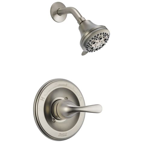 delta classic stainless  handle shower faucet  lowescom