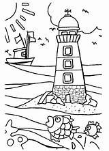 Coloring Summer Pages Holiday Lighthouse Kleurplaat Animated Beach Sheets Drawing Sheet Vuurtoren Line Coloringpages1001 Nl Getdrawings sketch template