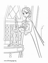Elsa Coloring Frozen Pages Castle Her Disney Magic Control Trying Drawing Colouring Color Anna Printable Procoloring Olaf Kids Does Online sketch template