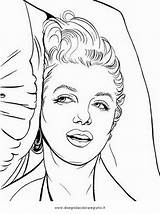 Monroe Marilyn Coloriage Marylin Misti Disegnidacoloraregratis Bacheca Imprimer sketch template