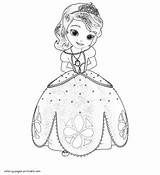 Sofia Coloring Princess Pages First Print Drawing Disney Printable Look Other Getdrawings sketch template