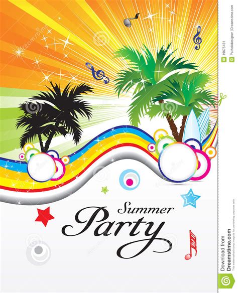 abstract summer party theme stock image image