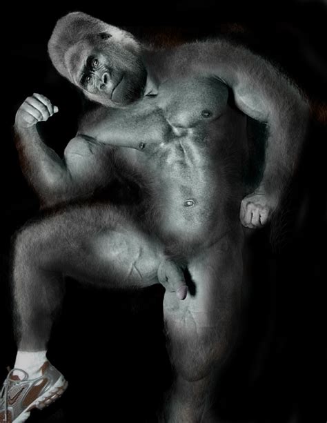 rule 34 gorilla male male only penis photo manipulation tagme 669467