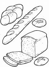 Brood Ausmalbilder Soorten Brot Toleware Brotsorten sketch template