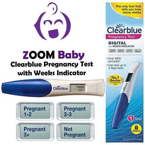 clearblue digital pregnancy test  weeks indicator zoom health