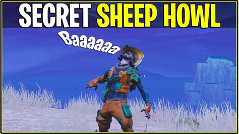 new secret sheep howl emote howl easter egg fortnite youtube