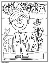 Hispanic Heritage Month Cesar Chavez Coloring Pages Printables Sheets Spanish Classroomdoodles Doodles Visit sketch template