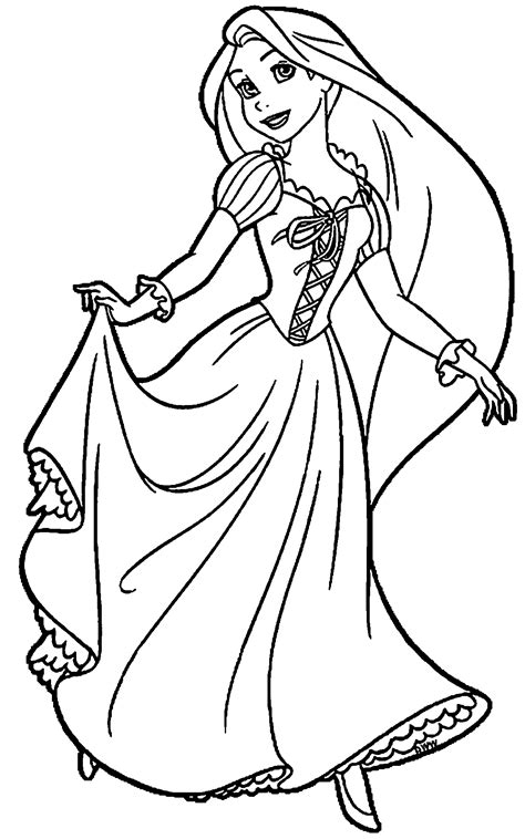 rapunzel  flynn coloring page wecoloringpage  tangled coloring