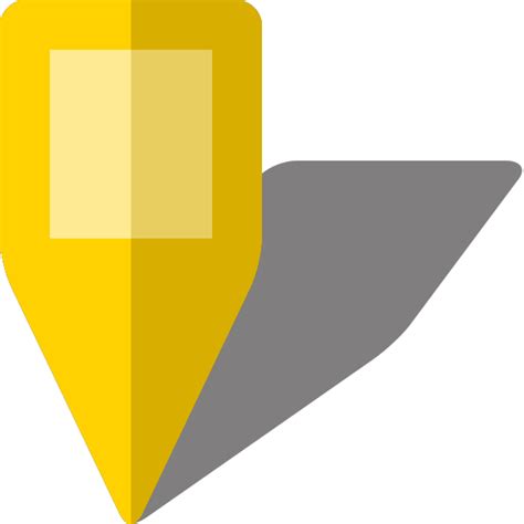 simple location map pin icon5 yellow free vector data
