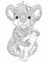 Mandala Koala Malseite sketch template