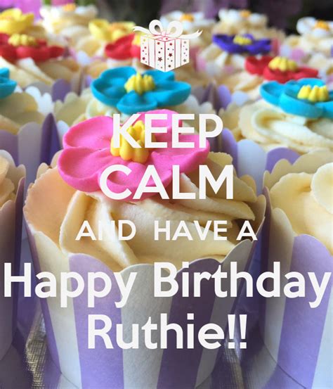 calm    happy birthday ruthie poster dana  calm