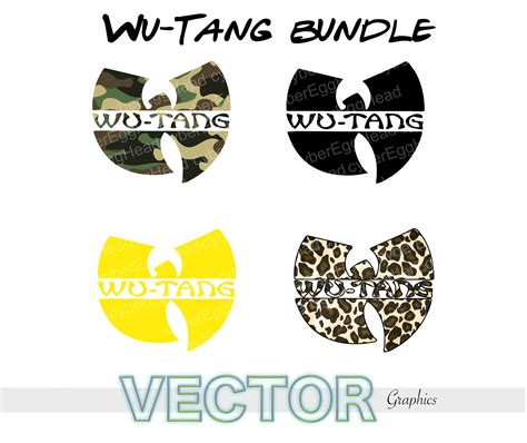 wu tang clan logo bundle graphic wu tang affinity designer etsy