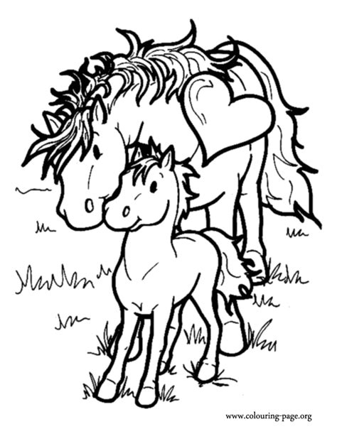 horses mother  baby horse coloring page coloring home