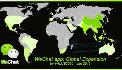 heatmap of wechat users around the world