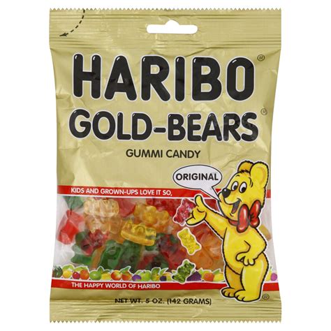 haribo gold bears gummi candy original  oz