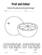 english  kids esl kids fruits colours worksheets
