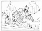 Batman Coloring Knight Gordon Dark Pages Printable Gotham City Commissioner Superhero Boys Kids Superheroes Print Popular sketch template