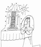 Imelda Blessed Lambertini Bulletins Communion sketch template