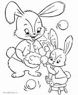 Coloring Pages Bunny Easter Print sketch template