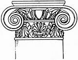 Columns Greek Roman Clipart Template Coloring sketch template