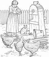Farm Barnyard Kury Chickens Poultry Paisajes Kolorowanki Kurczaczki Cortile Supercoloring Digi Boerderij Koguty Pintar Kolorowanka Paisaje Kurczaki Imagenesdepaisajes Squidoo Adultos sketch template