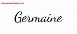 Germaine Name Designs Tattoo Printout Lively Script sketch template