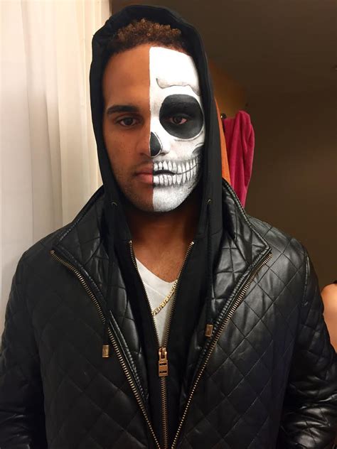 dahlia padron  skull makeup halloween