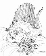 Dimetrodon Grandis Avancna Coloringhome sketch template