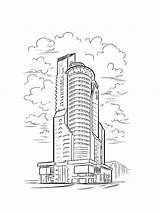 Skyscraper sketch template