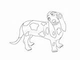 Hound Dog Basset Illustration Cartoon Isolated Outline Silhouette Coloring British Character Cute Book Dreamstime Illustrations Vectors sketch template