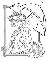 Victorian Lady Coloring Pages Deviantart Coloriage Steampunk Sandbox Color Adult Printable Lineart Pro Getcolorings Books Dessin Templates Drawings Drawing Cartes sketch template