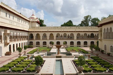rambagh palace india asia interior courtyard